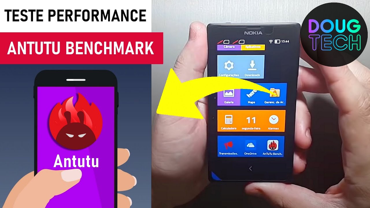 Teste ANTUTU BENCHMARK no Nokia X