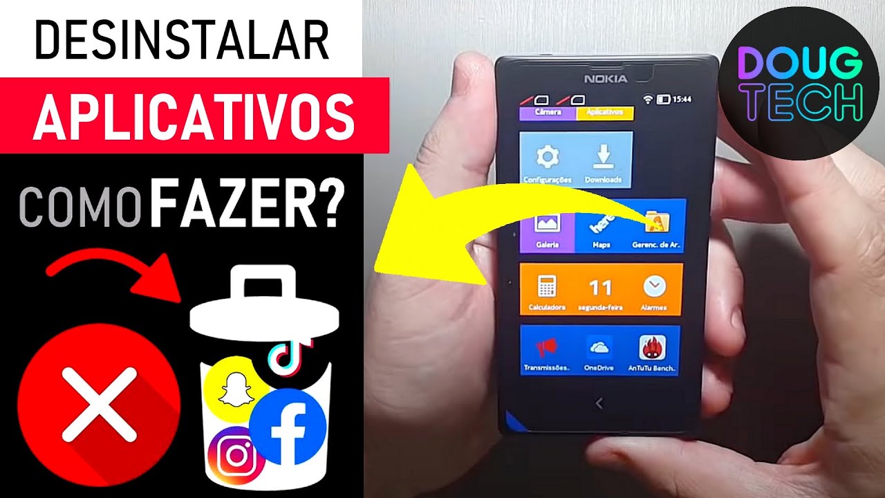 Como DESINSTALAR Aplicativos no Nokia X