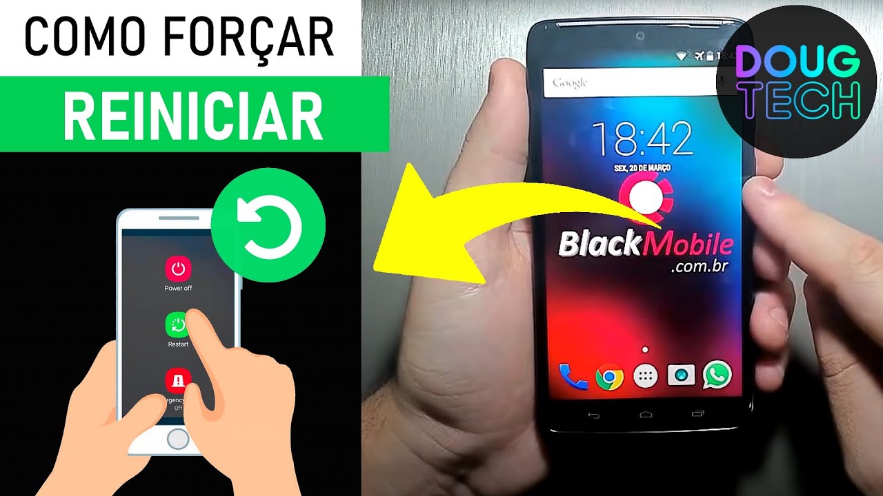 Como DESTRAVAR em Motorola Antigo (FORÇAR REINICIAR)