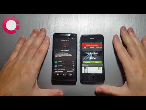 Motorola Razr i vs IPhone 4s – DUELO ANTUTU BENCHMARK 🚀