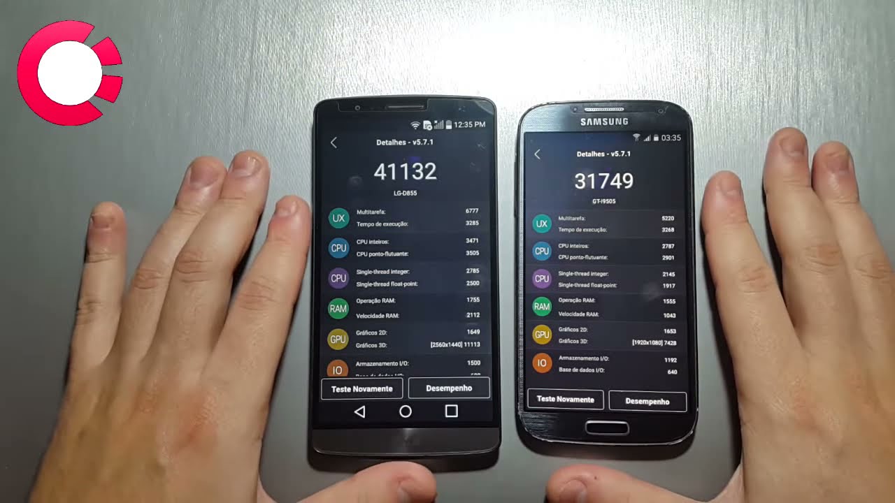 LG G3 vs Samsung Galaxy S4 – DUELO ANTUTU BENCHMARK 🚀