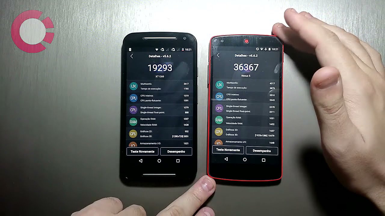 Motorola Moto G2 vs LG Nexus 5 – DUELO ANTUTU BENCHMARK 🚀