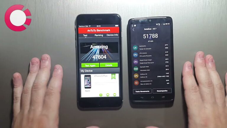 IPhone 6 Plus vs Motorola Moto Maxx – DUELO ANTUTU BENCHMARK 🚀