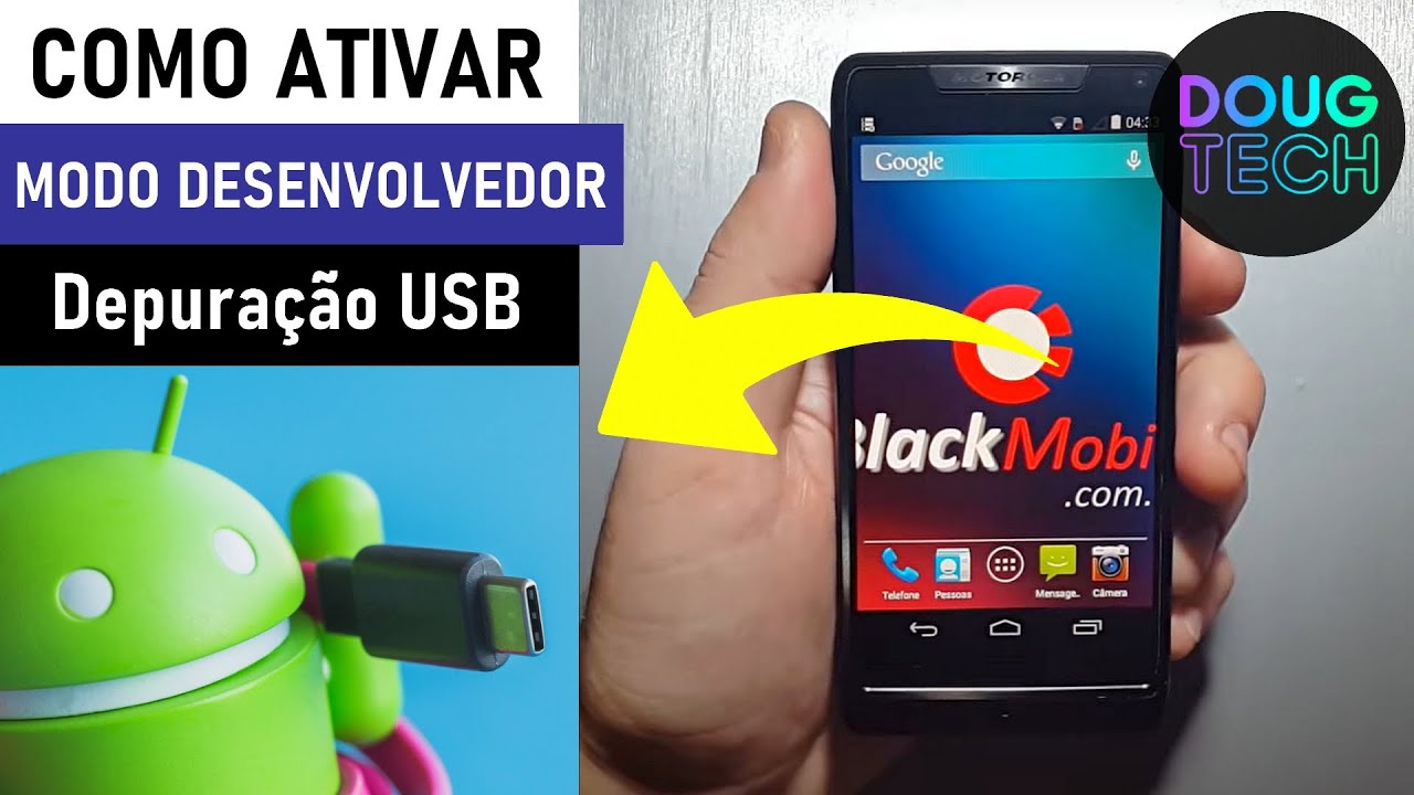 Como Ativar o Modo DESENVOLVEDOR e Depuração USB em Motorola Antigo