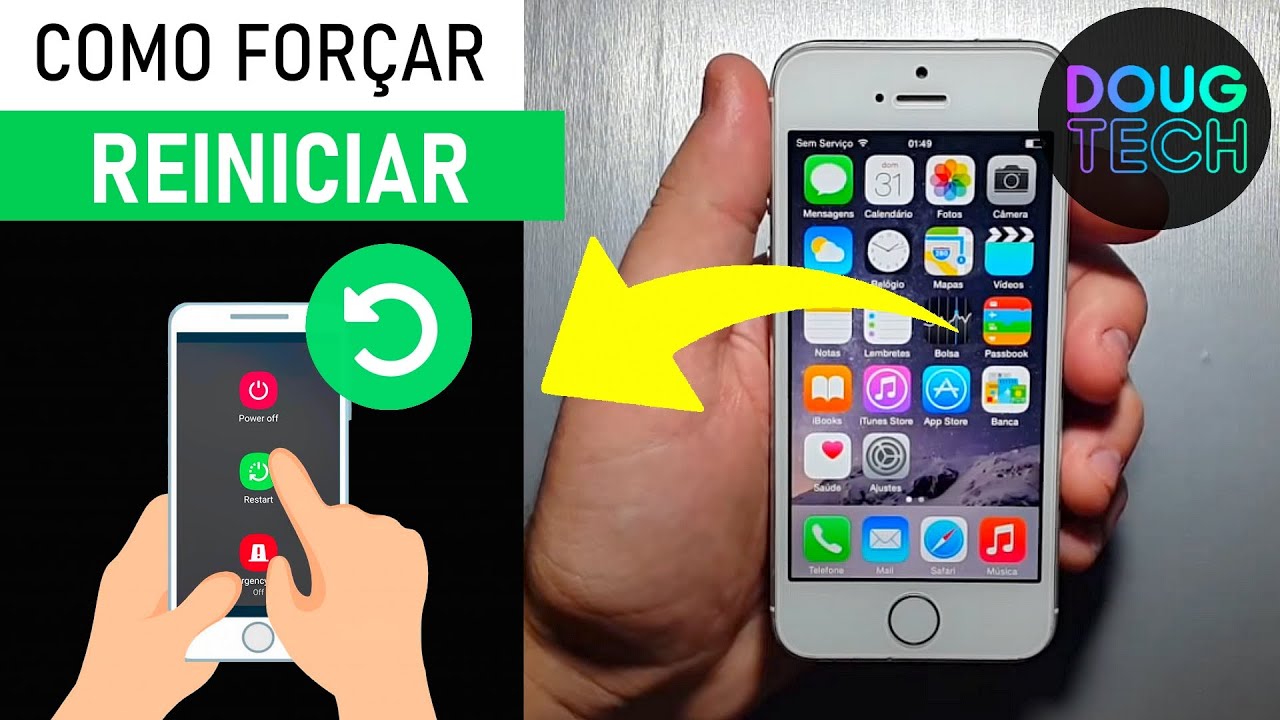 Como DESTRAVAR iPhone Antigo (FORÇAR REINICIAR)