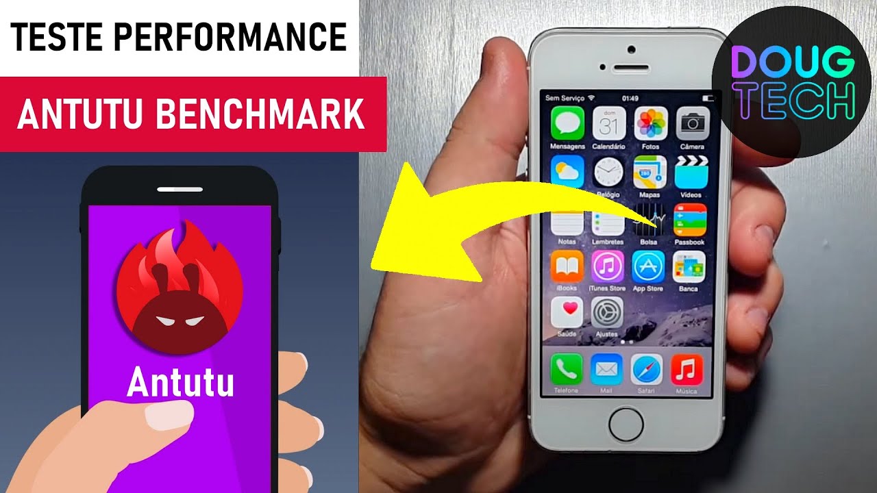 Teste ANTUTU BENCHMARK no iPhone 5s