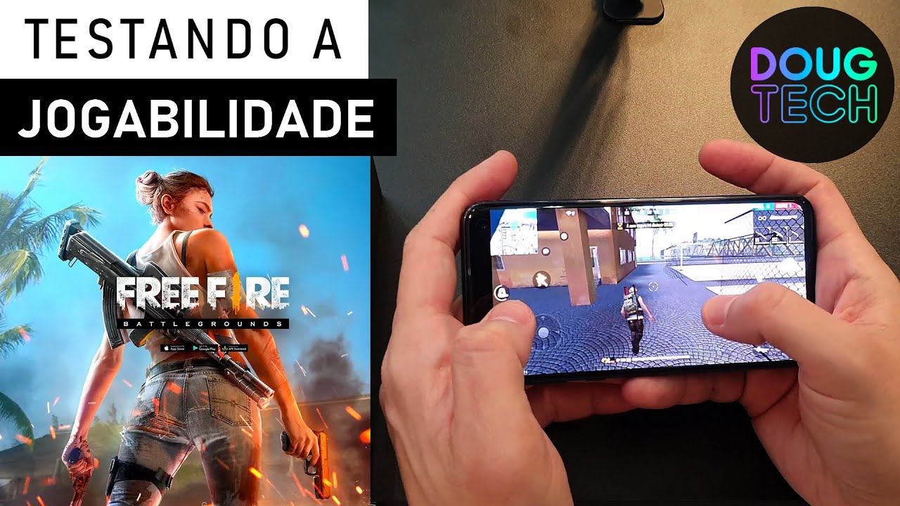 Jogando o Free Fire no Samsung Galaxy S10e