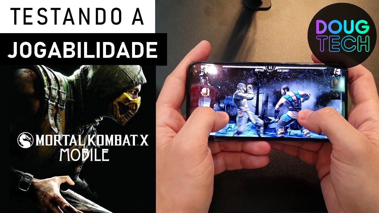 Jogando o Mortal Kombat no Samsung Galaxy S10e