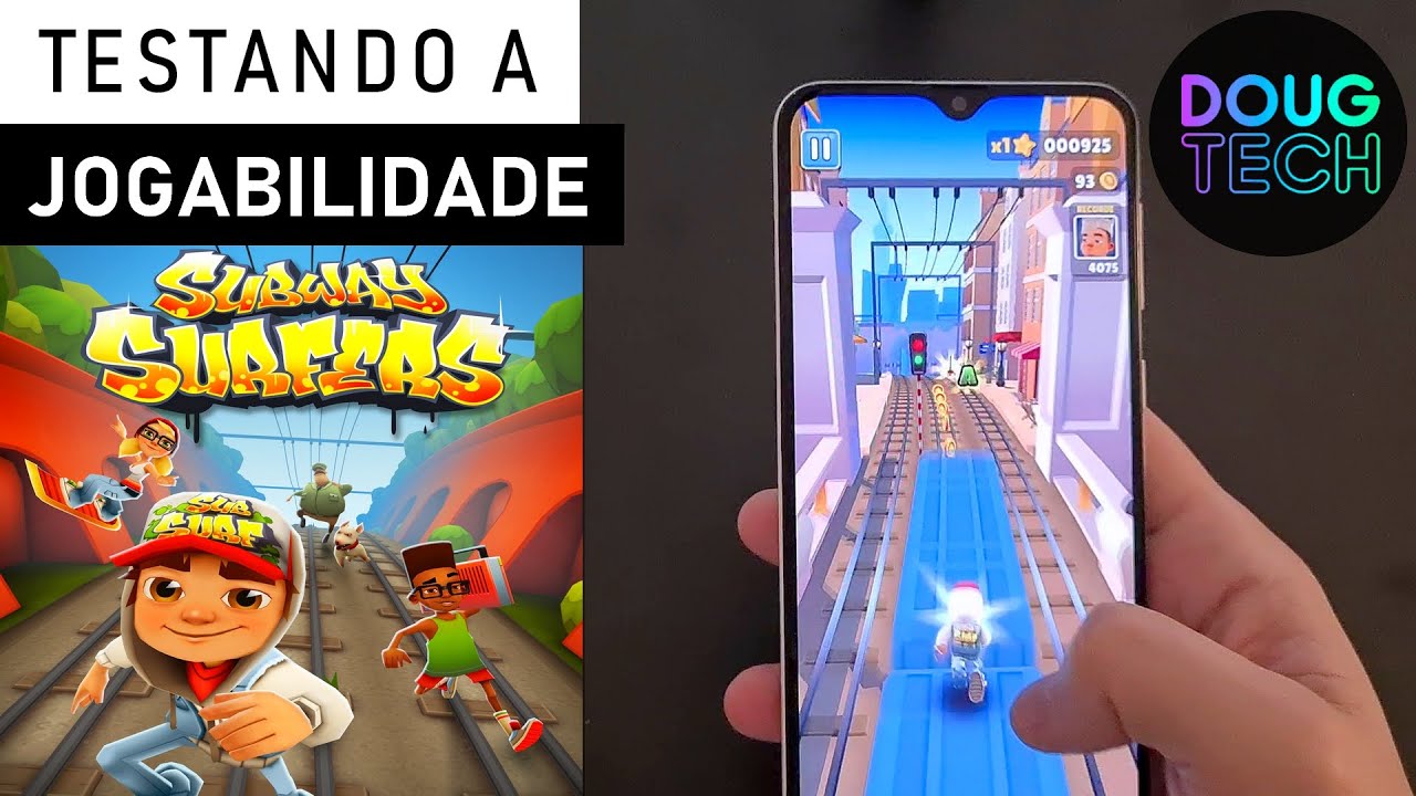 Jogando o Subway Surfers no Samsung Galaxy A30s