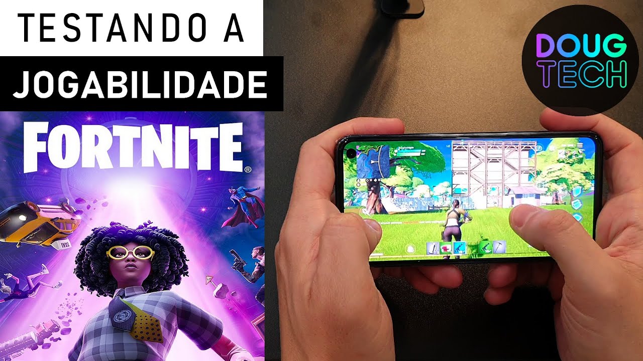 Jogando o Fortnite no Samsung Galaxy S10e