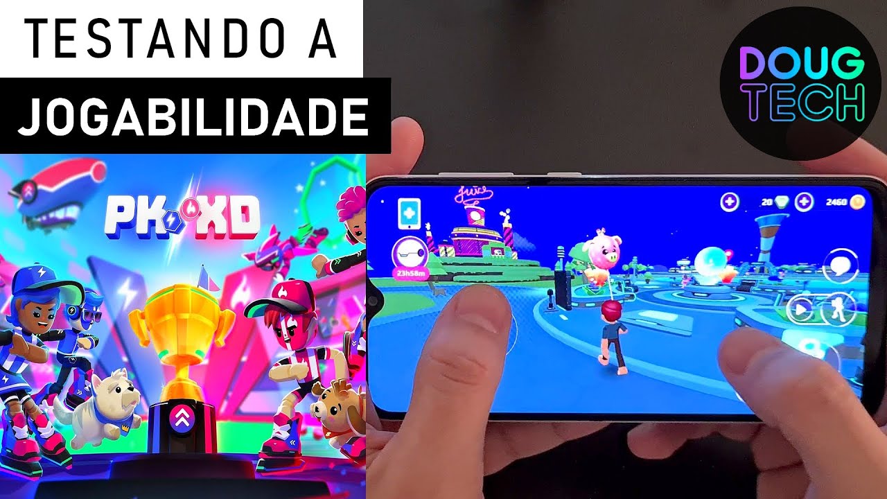 Jogando o PK XD no Samsung Galaxy A30s