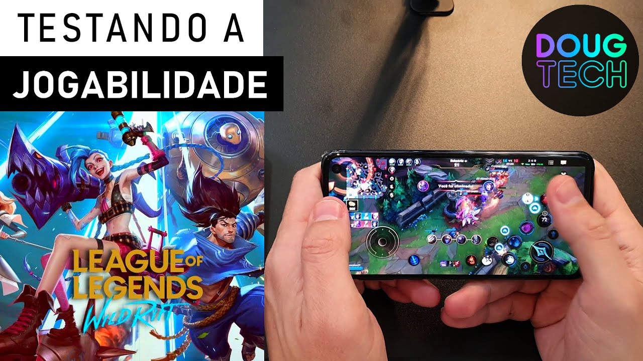 Jogando o League of Legends Wild Rift no Samsung Galaxy S10e