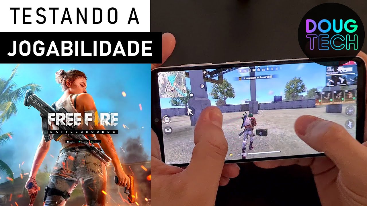 Jogando o Free Fire no Samsung Galaxy A30s