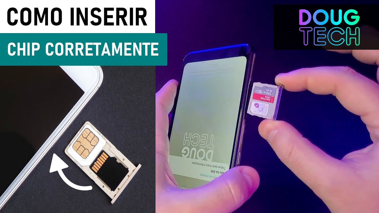 Como Inserir o CHIP/SIM na GAVETA do LG