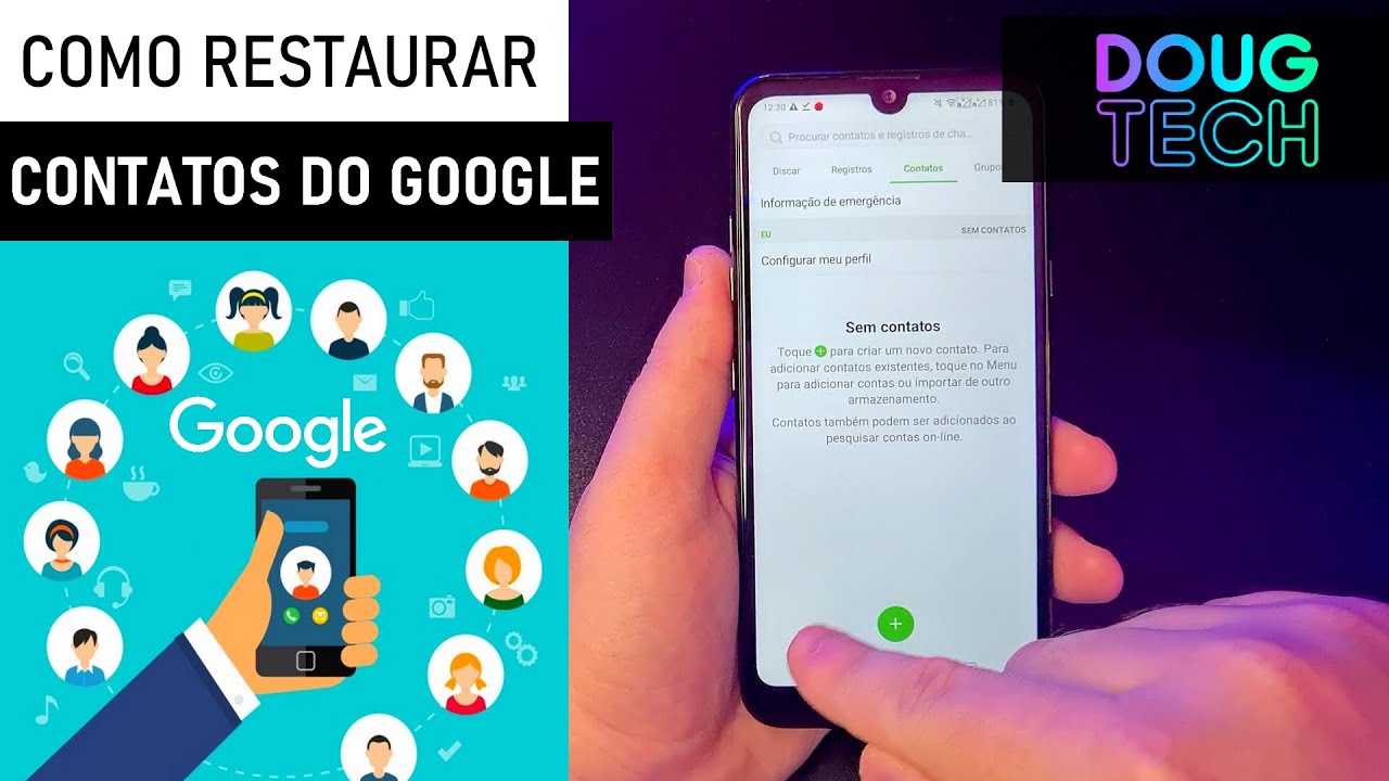 Como Restaurar os CONTATOS do Google no LG