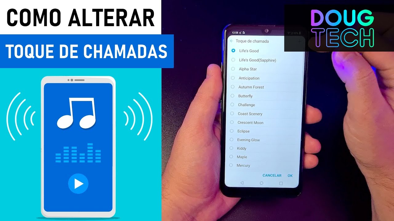 Como Alterar o TOQUE de Chamadas/Notificações no LG