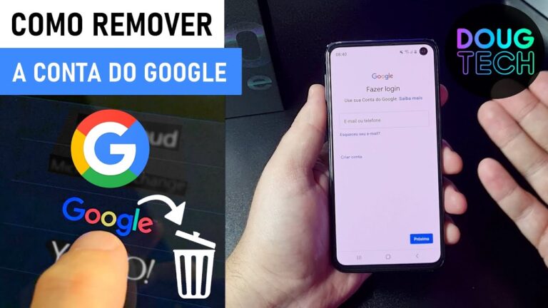Como Remover/Adicionar a CONTA GOOGLE no Samsung
