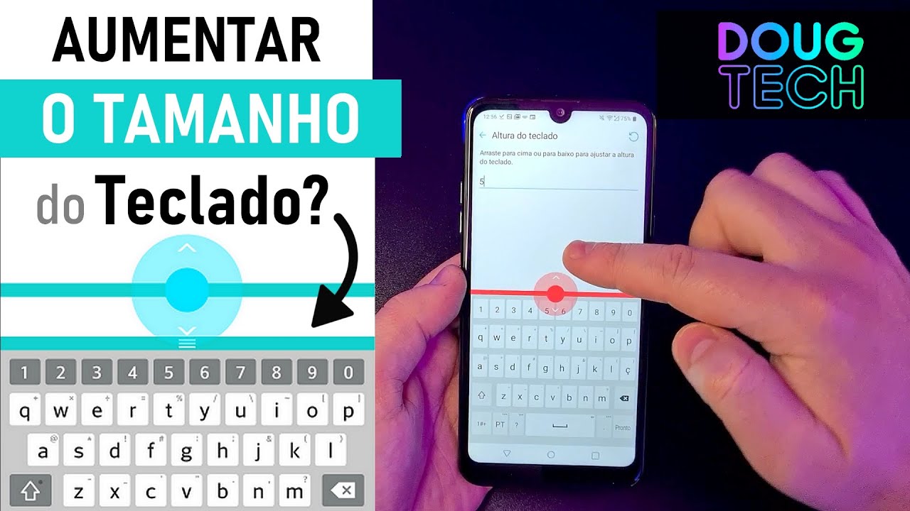 Como Ajustar o TAMANHO do TECLADO no LG