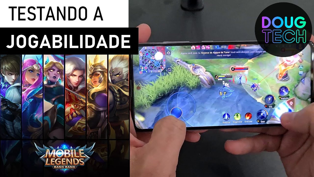 Jogando o Mobile Legends Bang Bang no Samsung Galaxy A51