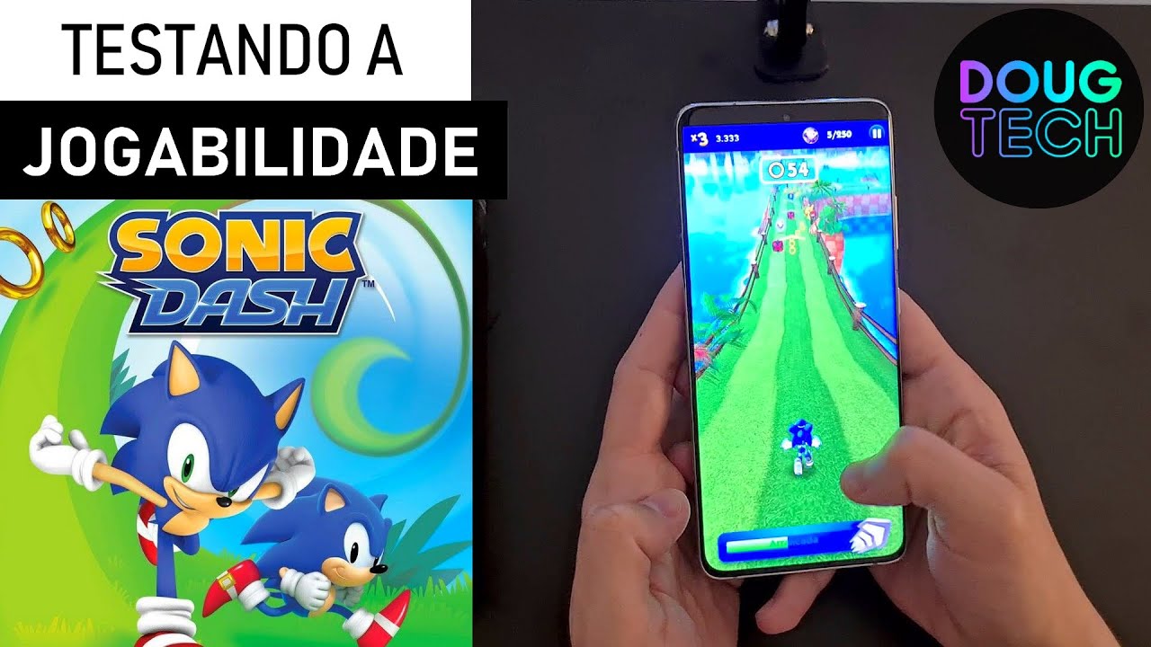 Jogando o Sonic Dash no Samsung Galaxy S21 Ultra