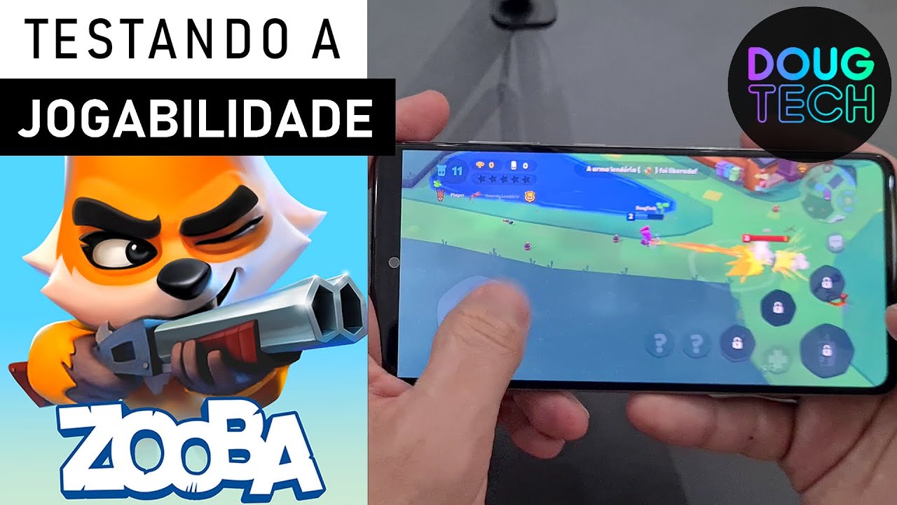 Jogando o ZOOBA no Samsung Galaxy A51