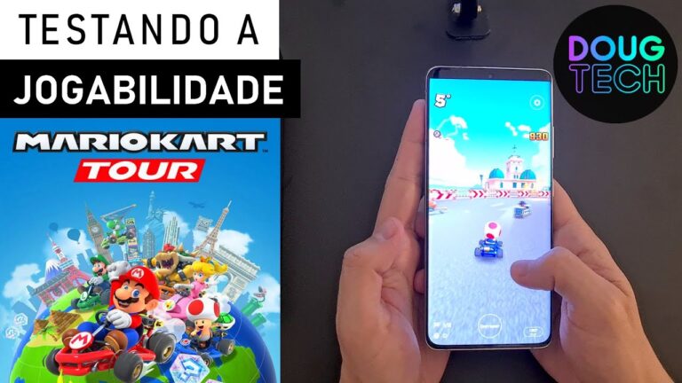 Jogando o Mario Kart Tour no Samsung Galaxy S21 Ultra