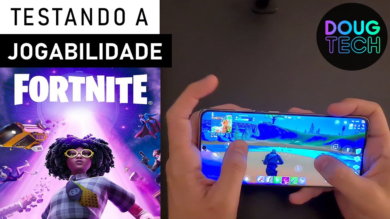 Jogando o Fortnite no Samsung Galaxy S21 Ultra