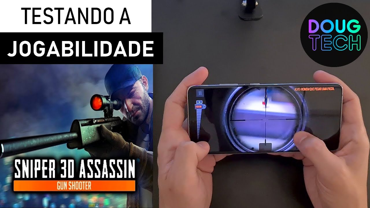 Jogando o Sniper 3D Assassin no Samsung Galaxy S21 Ultra