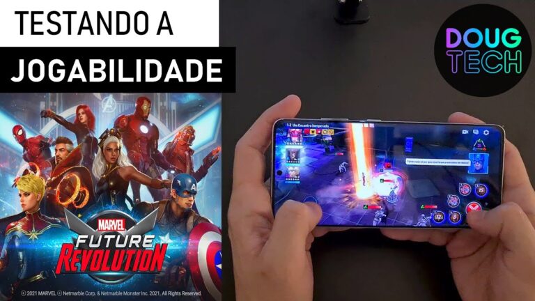 Jogando o Marvel Future Revolution no Samsung Galaxy S21 Ultra