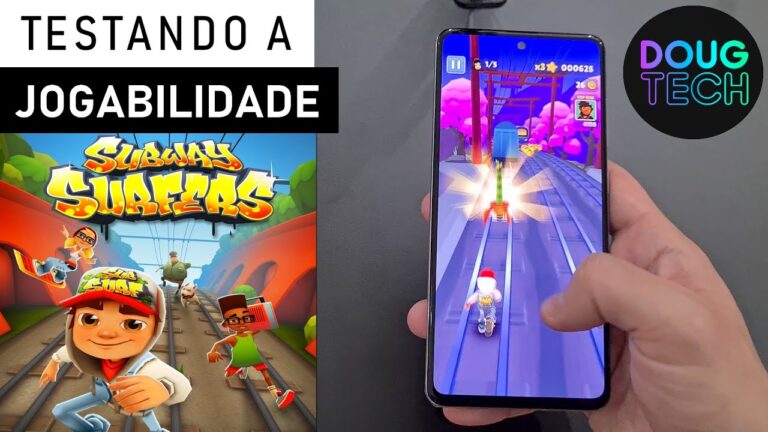 Jogando o Subway Surfers no Samsung Galaxy A51