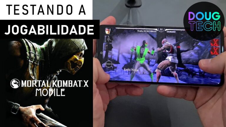 Jogando o Mortal Kombat no Samsung Galaxy A51