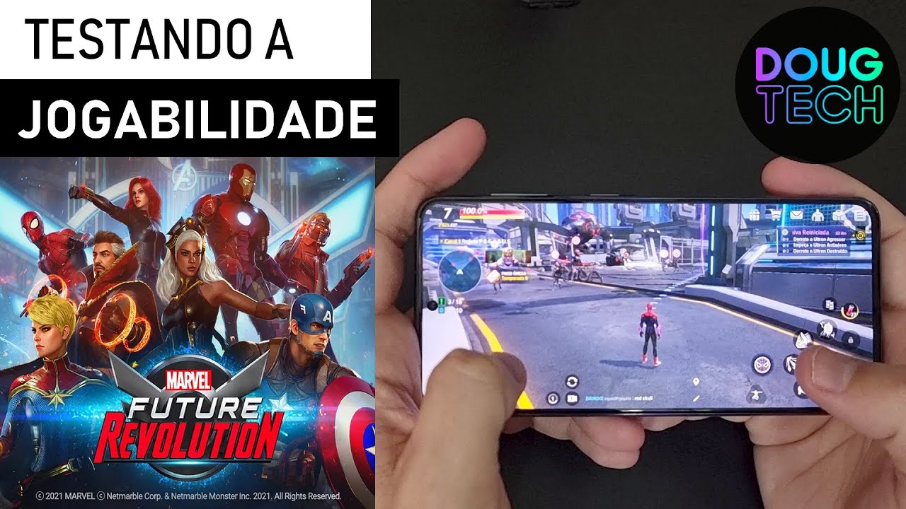 Jogando o Marvel Future Revolution no Samsung Galaxy S21