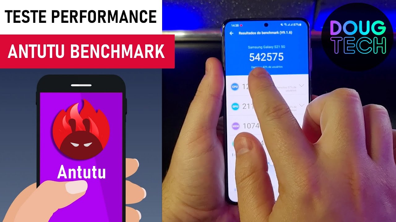 Teste ANTUTU BENCHMARK no Samsung Galaxy S21