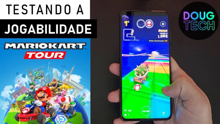 Jogando o Mario Kart Tour no Samsung Galaxy S21