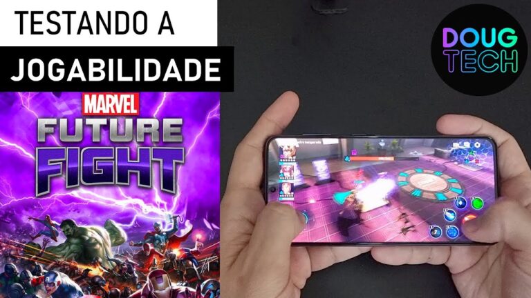 Jogando o Marvel Future Fight no Samsung Galaxy S21