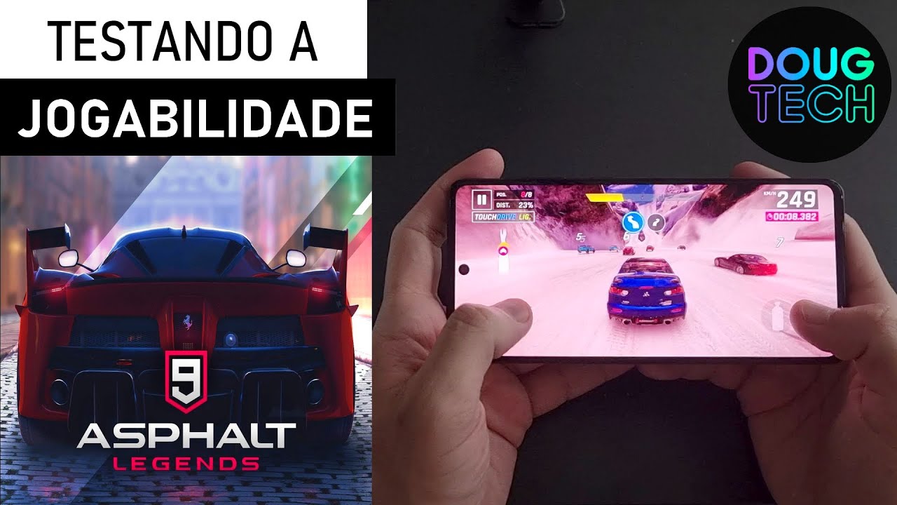 Jogando o Asphalt 9 Legends no Samsung Galaxy A71