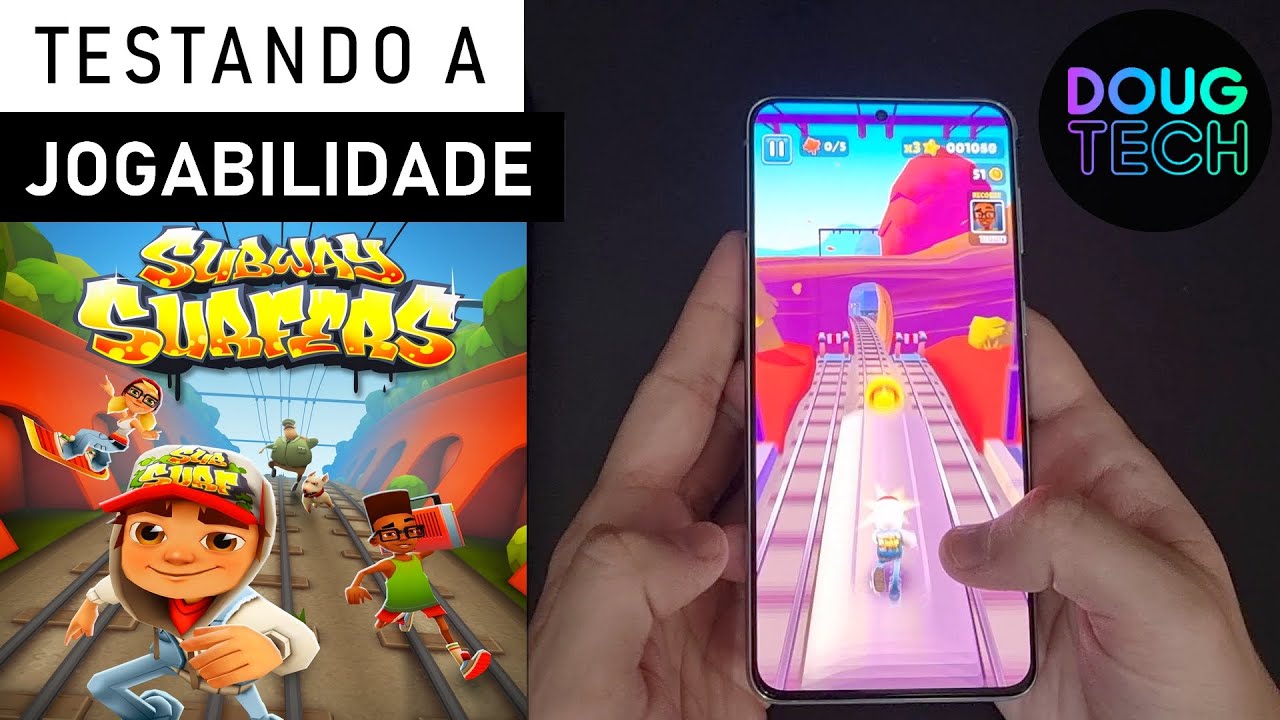 Jogando o Subway Surfers no Samsung Galaxy S21 Plus