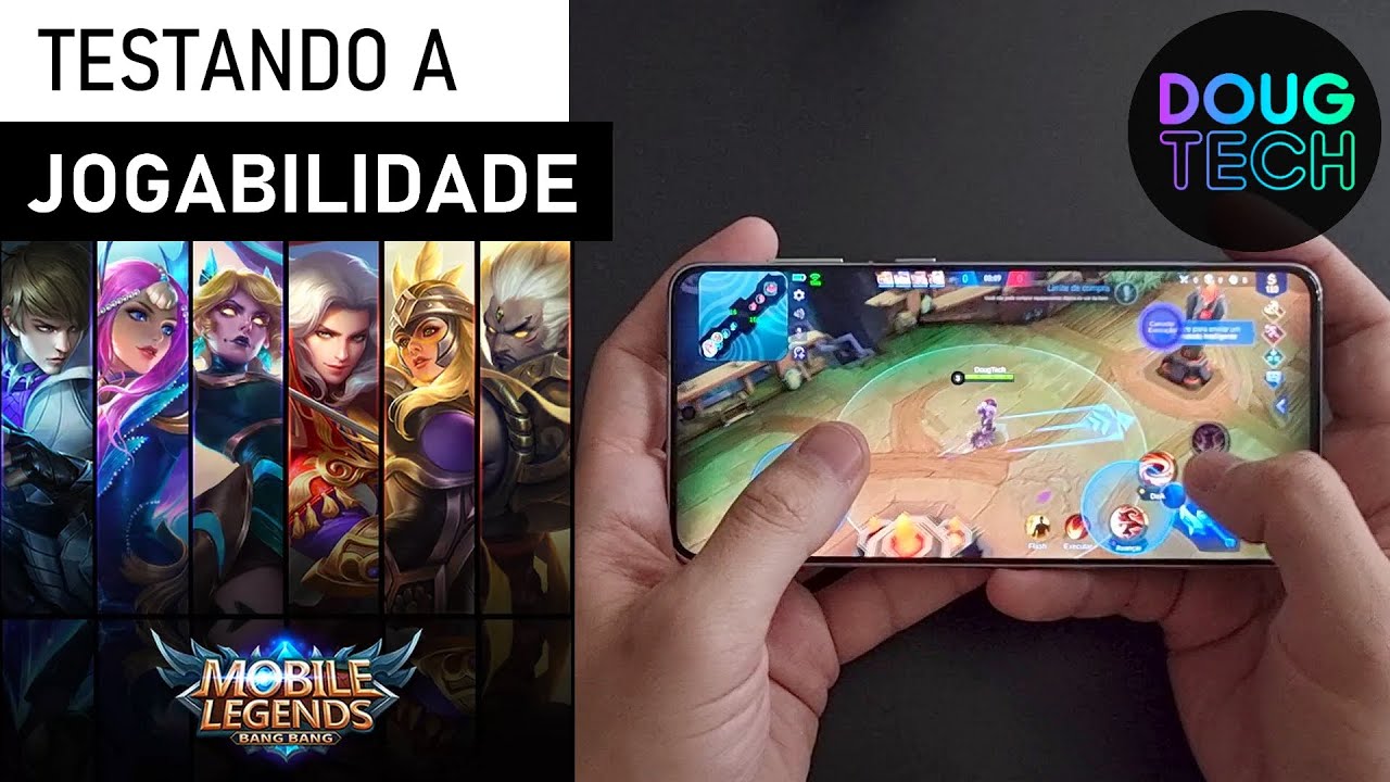 Jogando o Mobile Legends Bang Bang no Samsung Galaxy S21 Plus