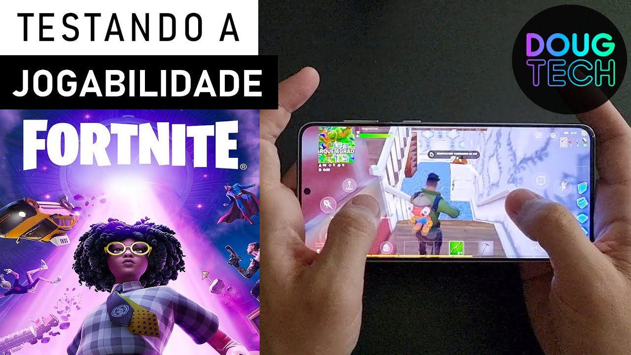 Jogando o Fortnite no Samsung Galaxy S21 Plus