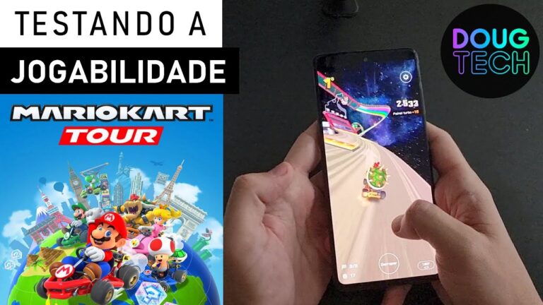 Jogando o Mario Kart Tour no Samsung Galaxy A71