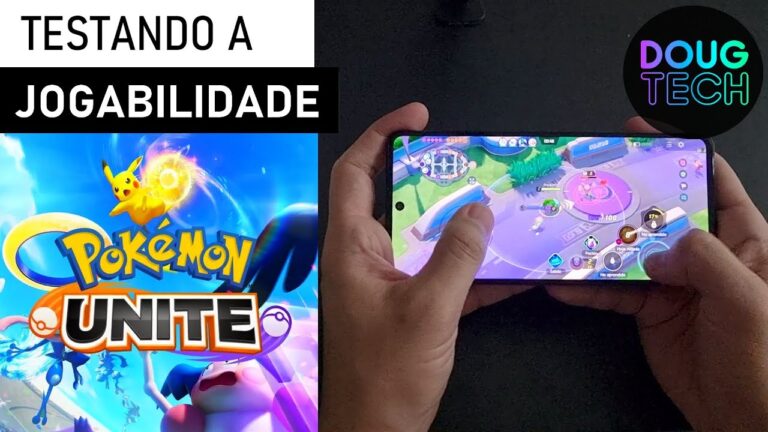 Jogando o Pokémon Unite no Samsung Galaxy A71