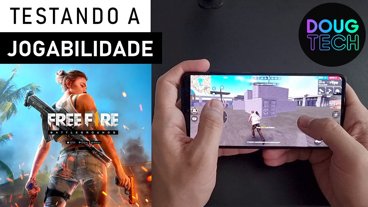 Jogando o Free Fire no Samsung Galaxy A71