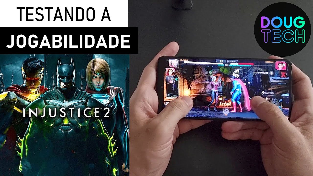 Jogando o Injustice 2 no Samsung Galaxy A71