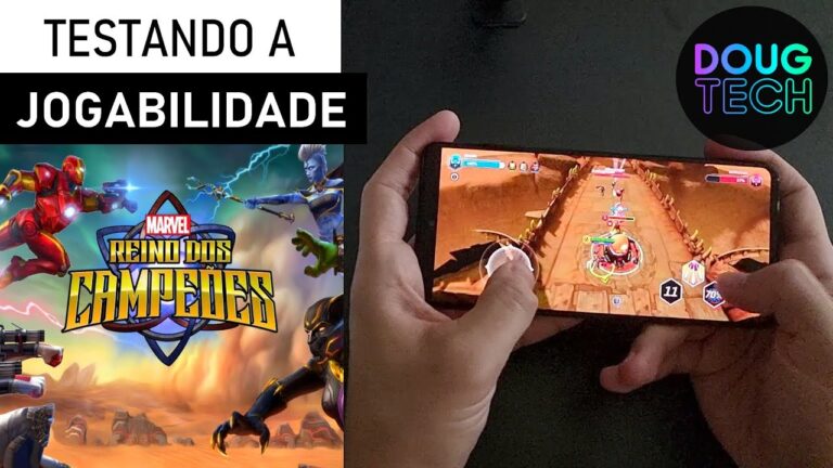 Jogando o Marvel Reino dos Campeões no Samsung Galaxy A71