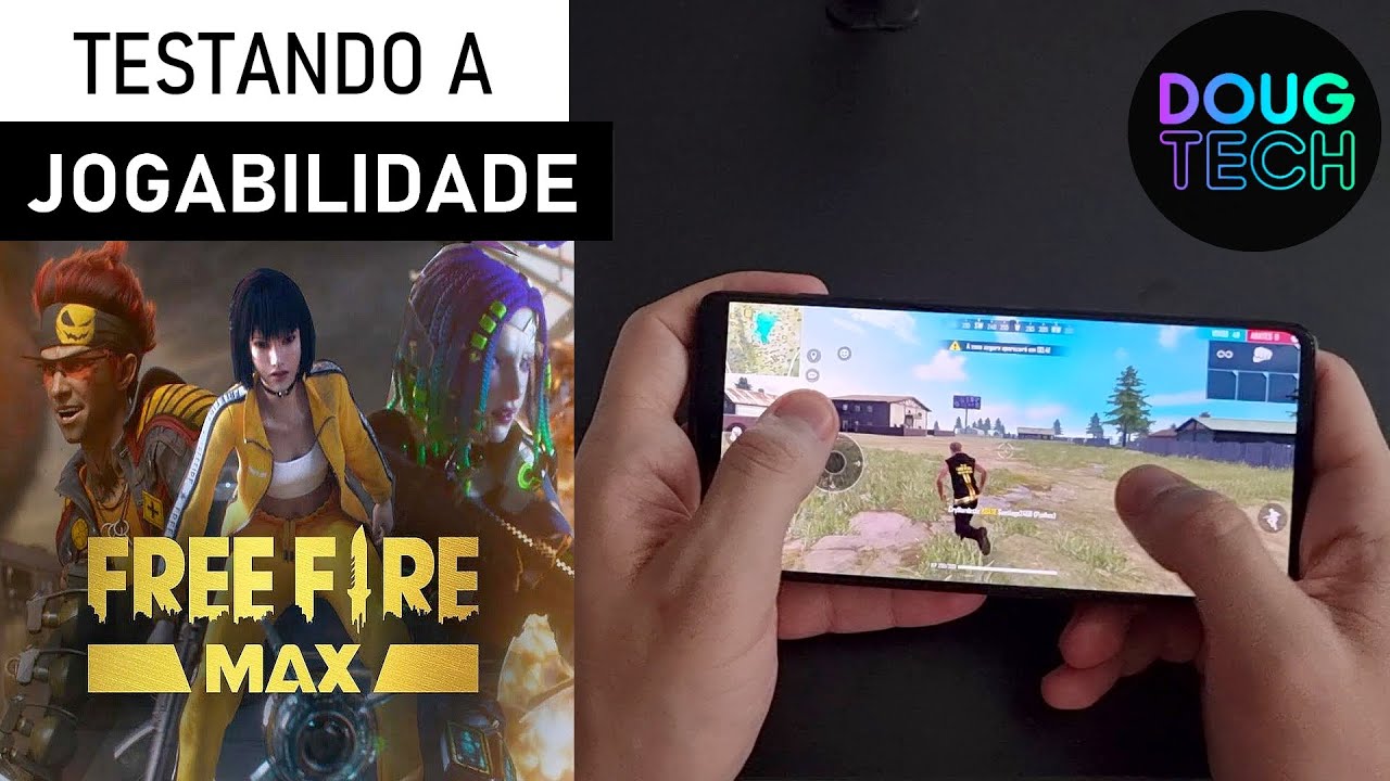 Jogando o Free Fire Max no Samsung Galaxy A71