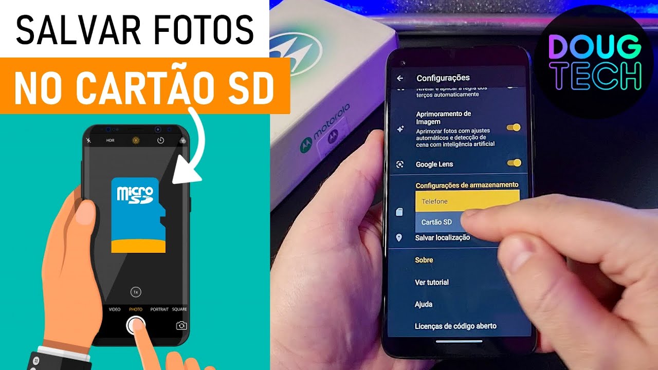 Como Salvar as FOTOS da Câmera DIRETAMENTE no CARTÃO SD no Motorola