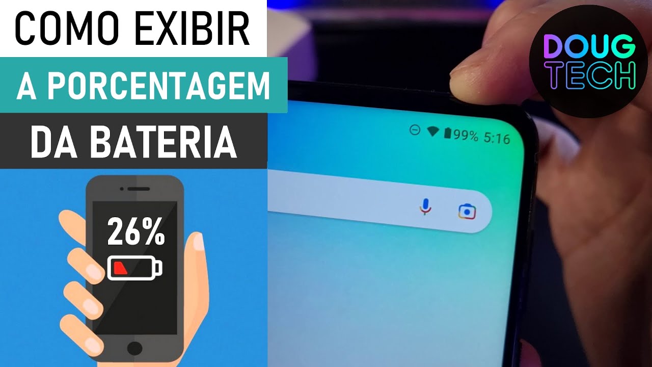 Como Exibir/Esconder a % da BATERIA no Motorola