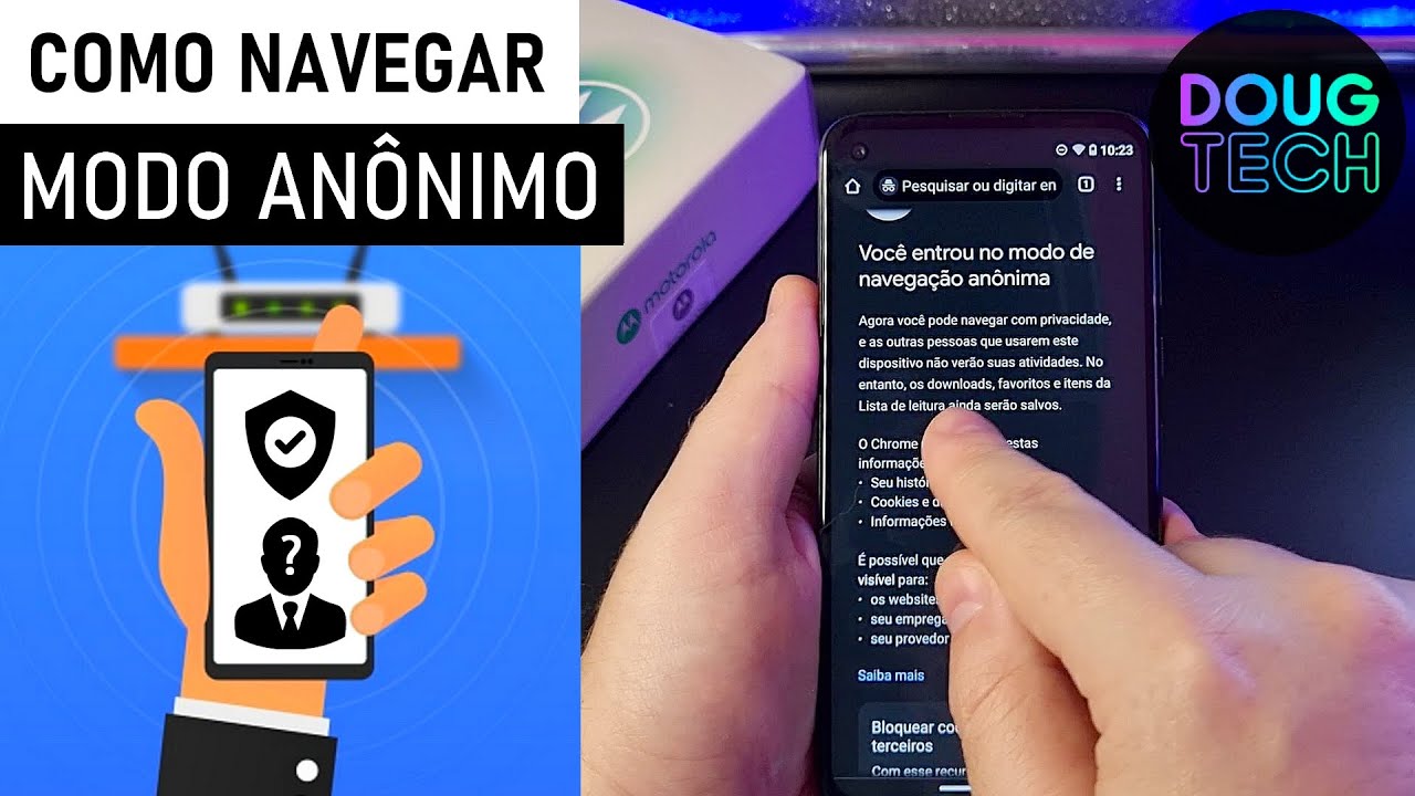 Como Navegar ANÔNIMO na INTERNET no Motorola