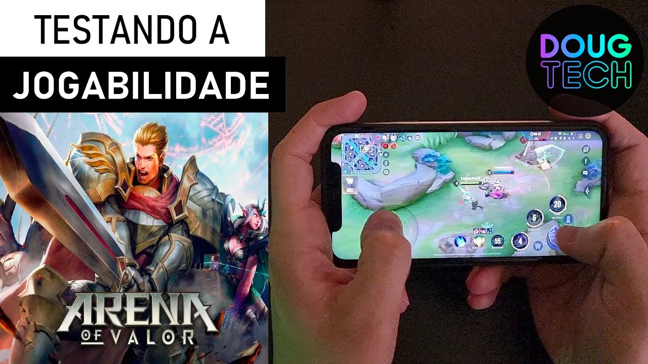 Jogando o Arena of Valor no iPhone XR