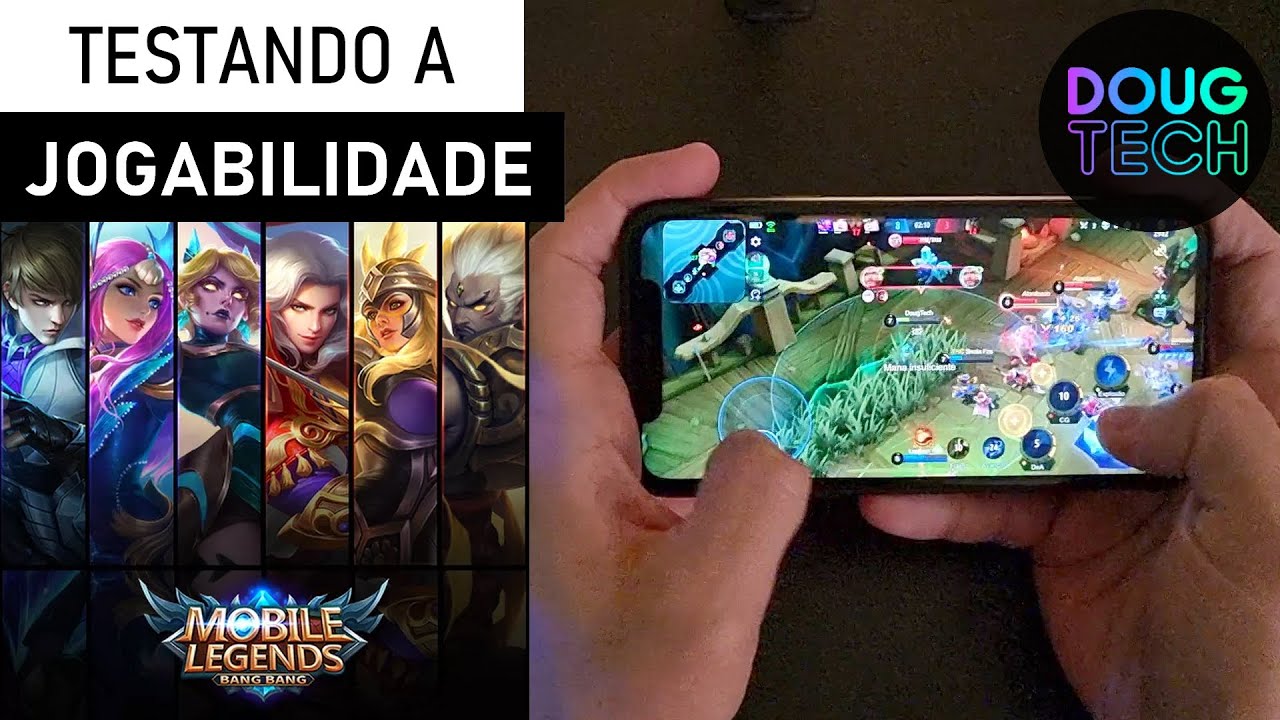 Jogando o Mobile Legends Bang Bang no iPhone XR